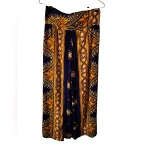 Elegant Paisley Print Women's Pants
